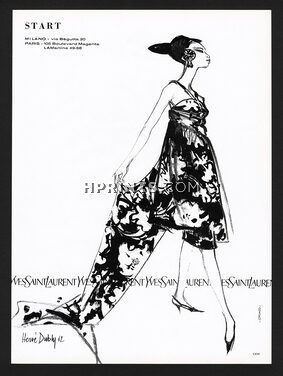 Yves Saint Laurent 1962 Hervé Dubly, Start (Fabric)