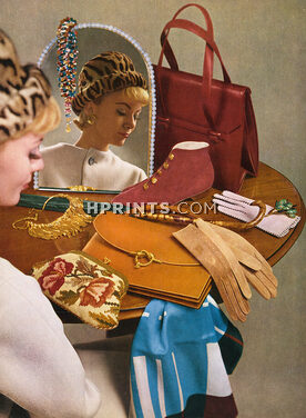 Fashion Goods 1961 Dior (Handbag, Gloves), Durer, Védrenne, Hermès (Handbag), Henry a la Pensée, Miroir Brot