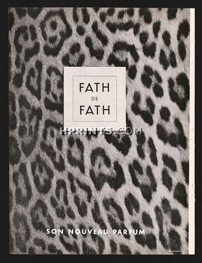 Jacques Fath (Perfumes) 1953 Fath de Fath, Fur