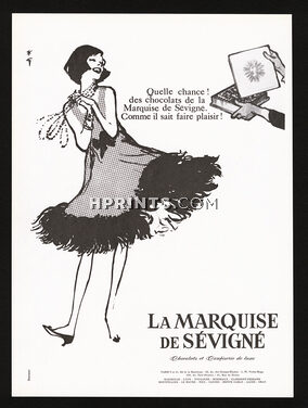 Marquise de Sévigné (Chocolates) 1962 René Gruau