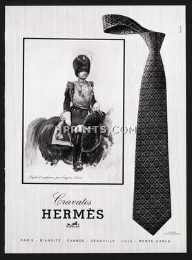 Hermès (Ties) 1966 Cravates, Eugène Lami