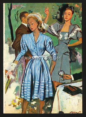 Brénot 1946 Jacques Heim & Marcelle Dormoy Summer Dresses