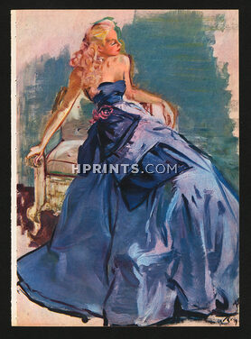 Brénot 1945 Evening gown