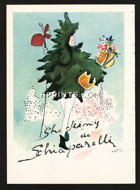 Schiaparelli (Perfumes) 1945 Marcel Vertès, Shocking