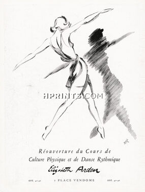 Elizabeth Arden 1950 Cours de Culture Physique, Fernando Bosc