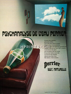 Perrier (Water) 1975 Psychanalyse