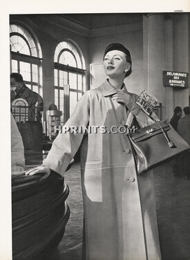 Hermès 1956 Coat, Kelly handbag, Béret Gélot