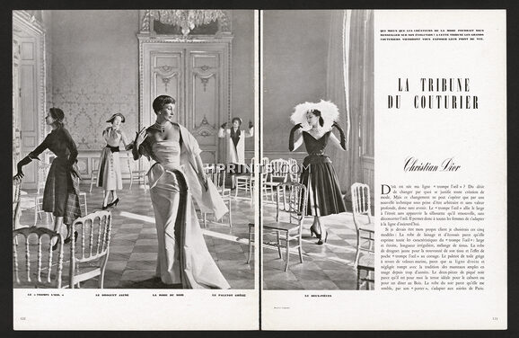 Christian Dior 1949 La Tribune du Couturier, Evening Dress, Alla Ilchun