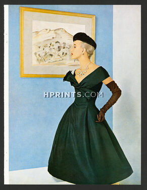 Christian Dior 1955 Robe en faille, Coudurier Fructus Descher