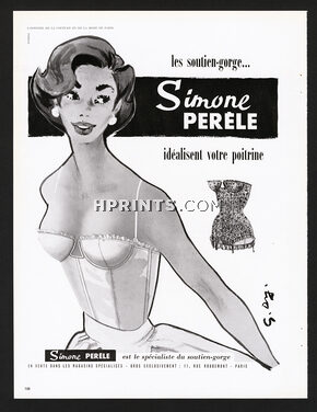 Simone Pérèle (Lingerie) 1955 Guy Demachy, Bra