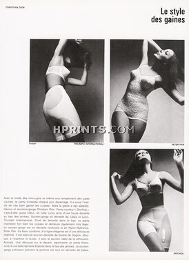 Le Style des Gaines 1966 Triumph, Peter Pan, Antinéa, Photos Guégan, Pantie Girdle