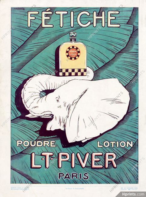 Piver (Perfumes) 1927 Fétiche, Elephant, Cousin