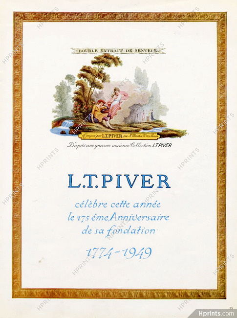 Piver (Perfumes) 1949 175th Anniversary