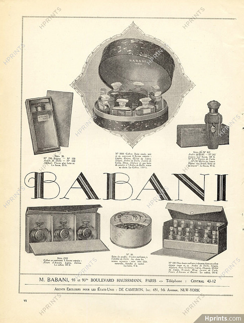 Babani 1920 Oriental Perfumes