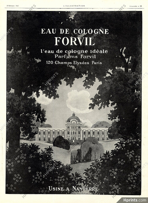Forvil 1925 Eau de Cologne Pierre Brissaud