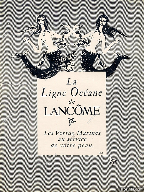 Lancôme (Cosmetics) 1956 Mermaid, Ligne Océane