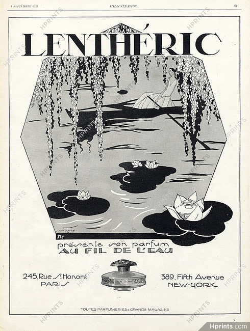 Lenthéric 1926 Au fil de l'eau Andrey