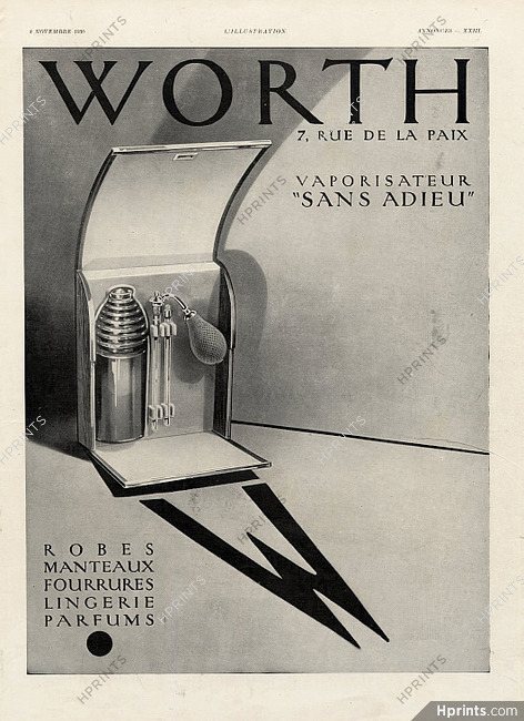 Worth (Perfumes) 1930 Sans Adieu Atomizer (L)