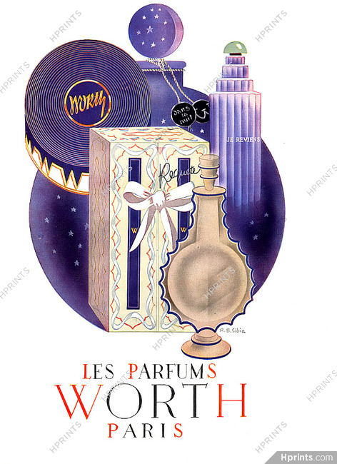 Worth (Perfumes) 1947 Sibia