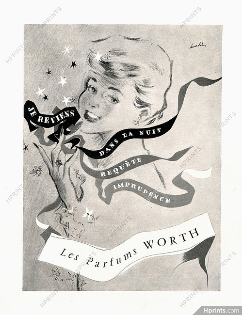 Worth (Perfumes) 1939 Paulin, Je Reviens, Requête, Dans La Nuit, Imprudence