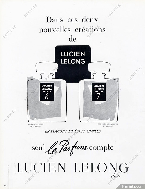 Lucien Lelong (Perfumes) 1951 N°6 & N°7