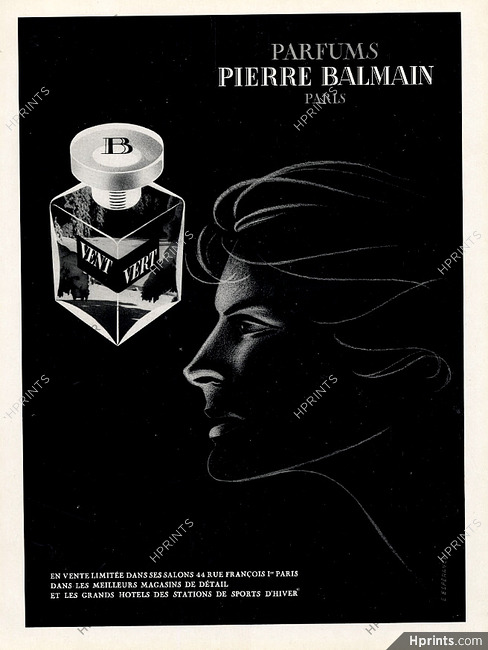 Pierre Balmain (Perfumes) 1948 Vent Vert, E. Espérance