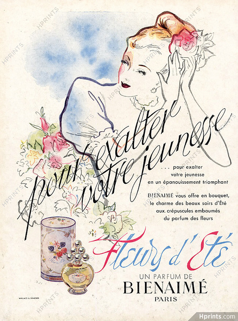 Bienaimé (Perfumes) 1948 Fleurs d'Eté