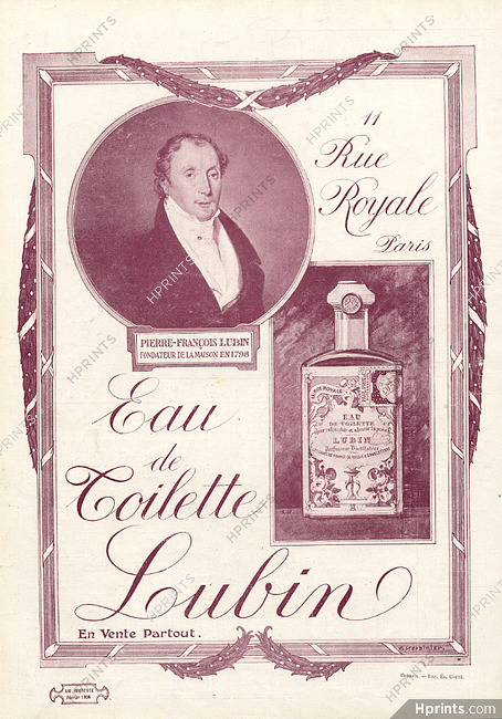 Lubin (Perfumes) 1905 Pierre Francois Lubin, Portrait