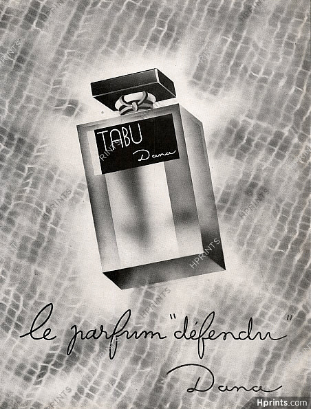 Dana (Perfumes) 1947 Tabu Le Parfum Défendu