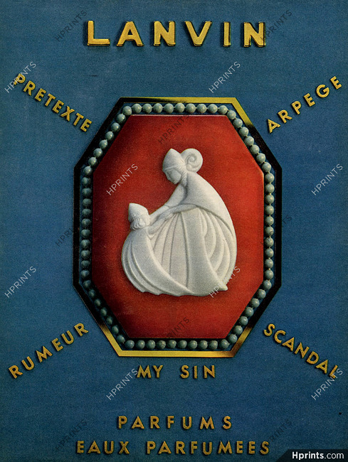 Lanvin (Perfumes) 1959 Arpège, Prétexte, Rumeur, My Sin, Scandal
