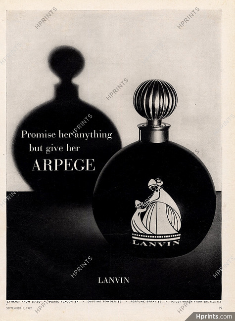 Lanvin (Perfumes) 1962 Arpège Art Deco