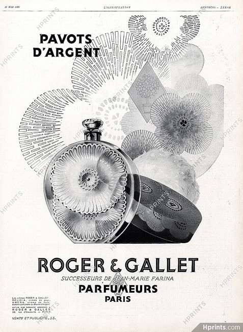 Roger & Gallet 1929 Pavots d'Argent
