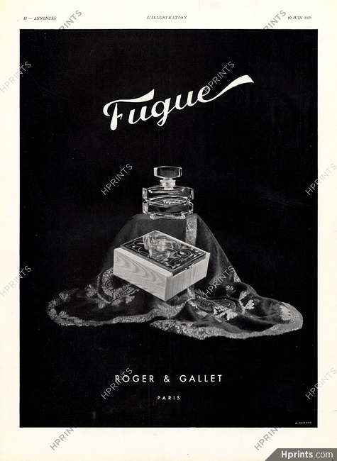 Roger & Gallet 1939 Fugue, O. Rabaud