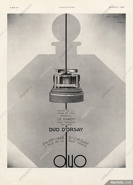D'Orsay 1930 Duo d'Orsay, d'après Casimir Andrey