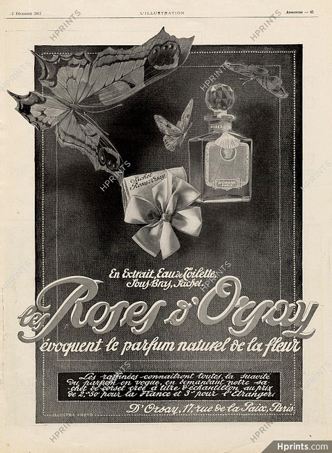 Les Roses d'Orsay 1911 Butterfly