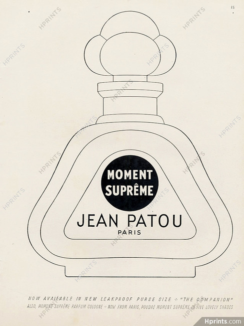Jean Patou (Perfumes) 1951 Moment Suprême — Perfumes