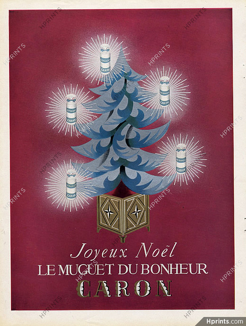 Caron (Perfumes) 1953 Le Muguet du Bonheur, Christmas