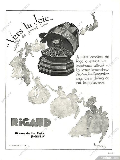 Rigaud (Perfumes) 1927 Vers la Joie, Dormoy