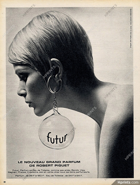 Robert Piguet (Perfumes) 1967 Futur, Bijou Evelyne Desbruères