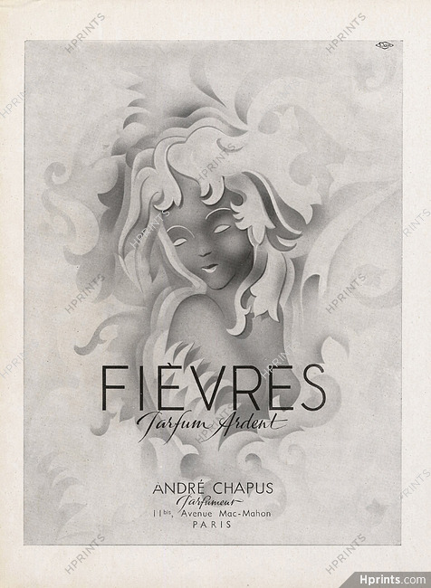 André Chapus (Perfumes) 1944 Fièvres