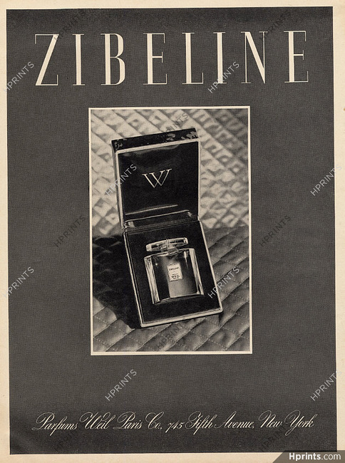 Weil (Perfumes) 1945 Zibeline