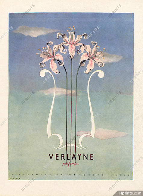 Verlayne (Perfumes) 1945 Jean Jacquelin