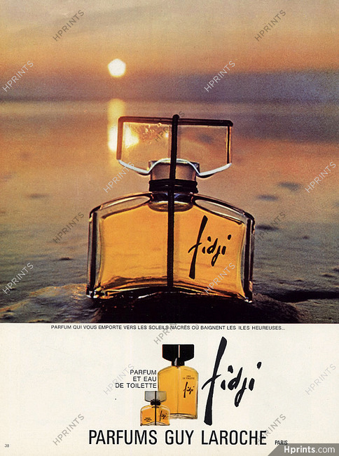 Guy Laroche (Perfumes) 1968 Fidji, Sunset (version A)