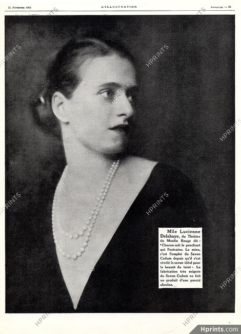 Cadum 1925 Lucienne Delahaye