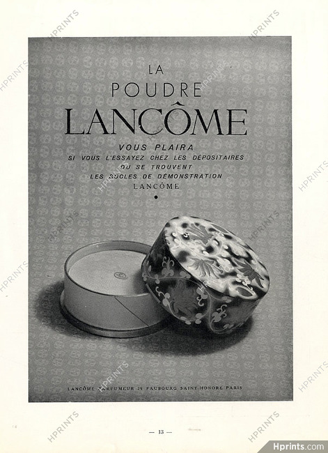 Lancôme (Cosmetics) 1935 Poudre