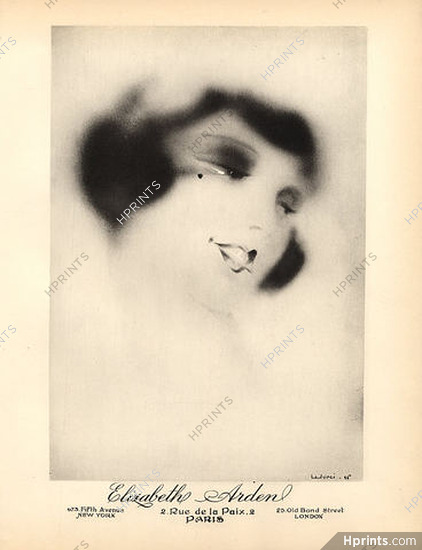 Elizabeth Arden 1928 Wurci, Original Lithograph Paul Poiret Making-up