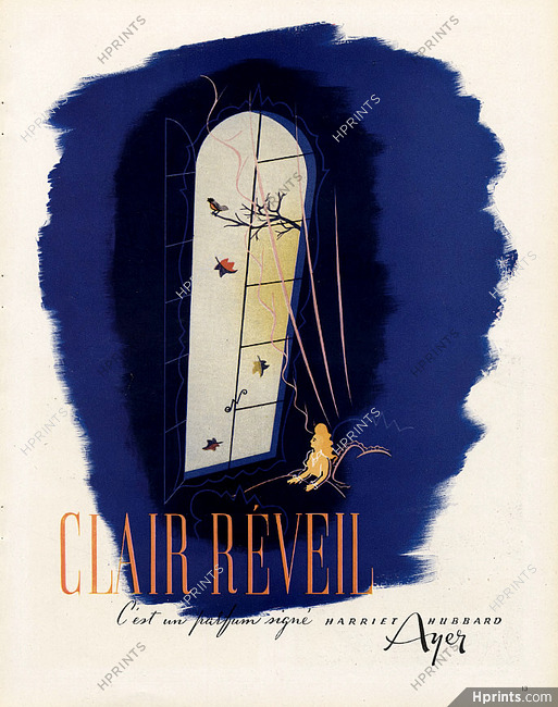 Harriet Hubbard Ayer (Perfumes) 1950 Clair Réveil