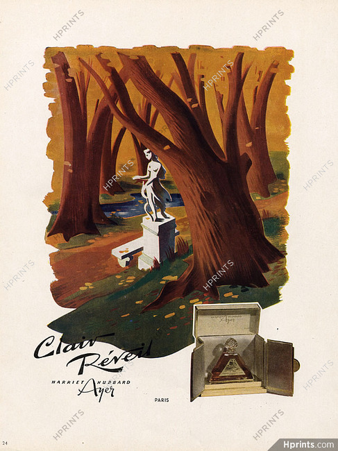 Harriet Hubbard Ayer (Perfumes) 1947 Clair Réveil