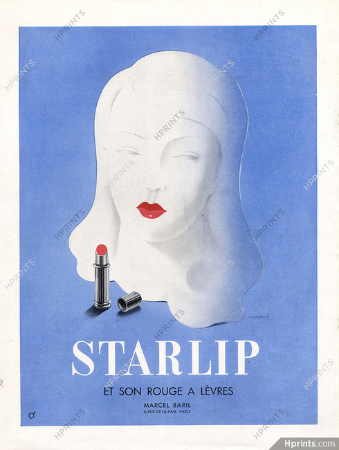 Marcel Baril (Lipstick) Starlip 1946 Jean Jacquelin