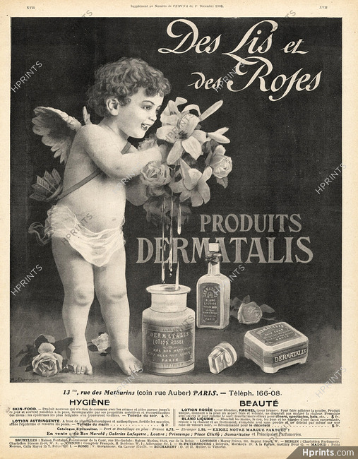 Dermatalis 1909 Des Lys et des Roses, Angel